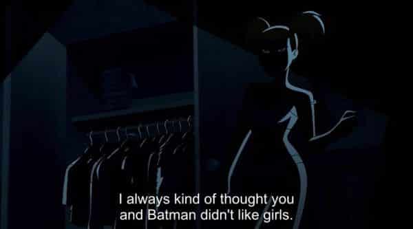 Batman and Harley Quinn - Harley coming onto Nightwing