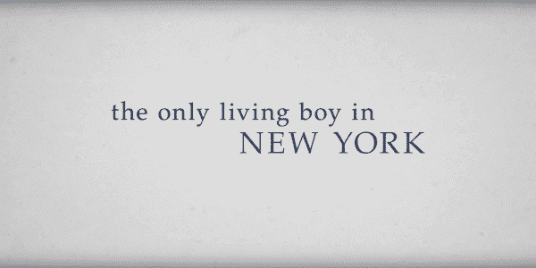 The Only Living Boy in New York Title card