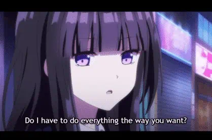 Netsuzou Trap: Season 1/ Episode 8 "Uncontrollable Feelings" - Hotaru asking if she must always do things the way Yuma wants.