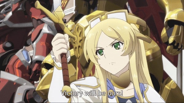 Knights Magic Season 1 Episode 12 Knight Dragon Eleonora claiming victory in the battle which lies ahead