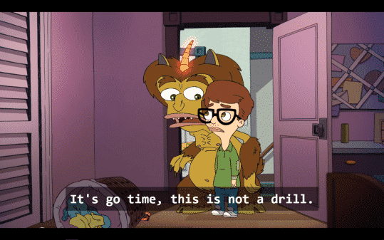 The Hormone Monster's reaction to Missy's advances on Andrew.