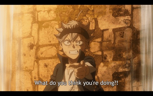 Asta trying to save Yuno