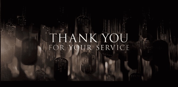 Thank You For Your Service - Title Card