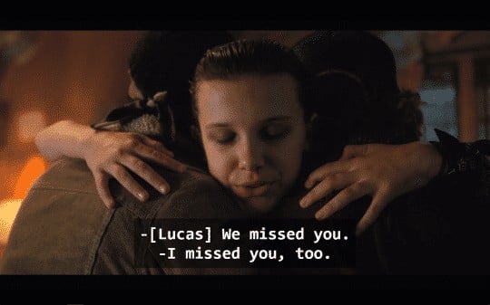 Strange Things Season 2 - Lucas, Eleven and Dustin