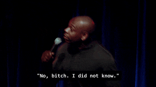 Dave Chappelle The Bird Revelation - Dave noting he did not know about Louis C.K.