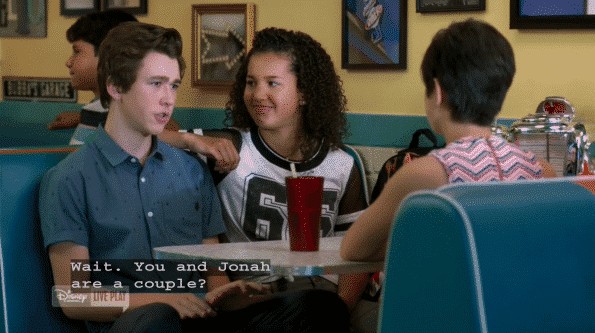 Marty asking Andi if Jonah and her are a couple - because he didn't know.