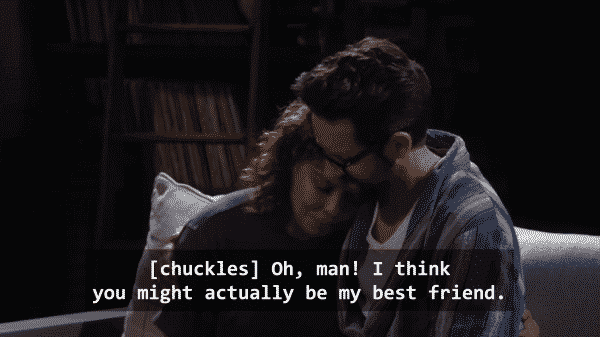 Penelope realizing Schneider is her best friend. | One Day At A Time Penelope and Schneider Penelope realizing Schneider is her best friend.