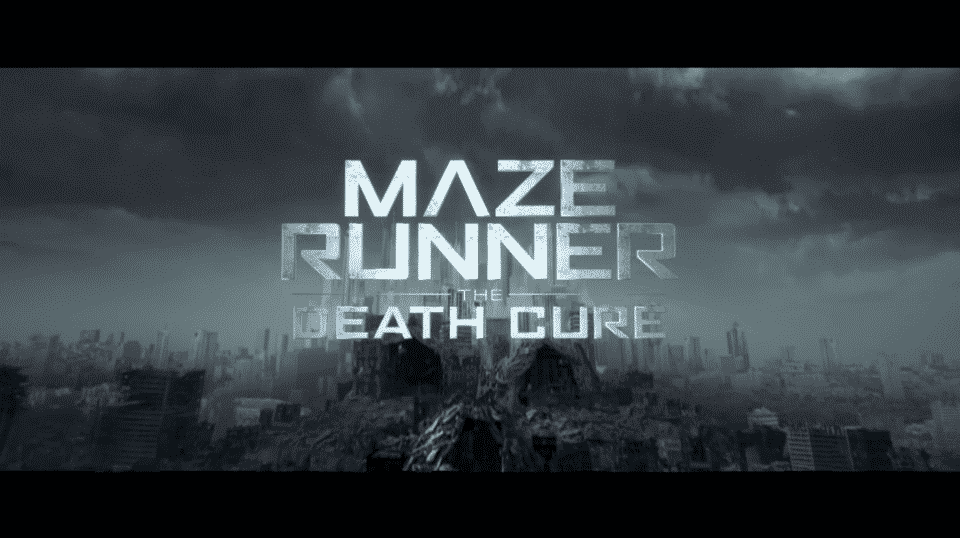 The title card for The Maze Runner: The Death Cure