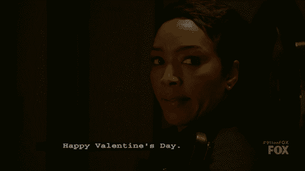 Athena saying, "Happy Valentine's Day."
