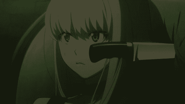 Yuna after having a knife thrown at her.