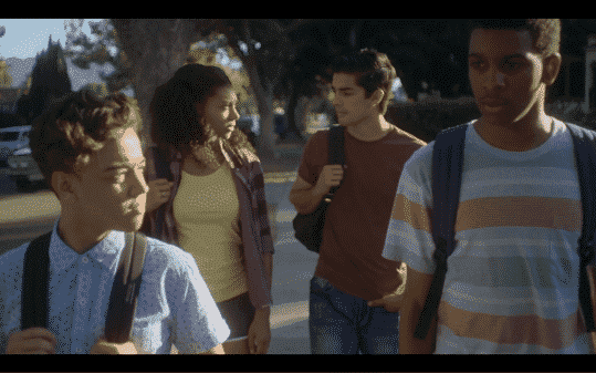 Cast, left to right: Ruby (Jason Genao), Monse (Sierra Capri), Cesar (Diego Tinoco), Jamal (Brett Gray).