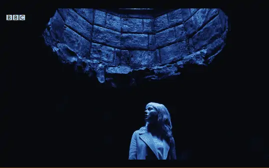 Matilda in a dark well.
