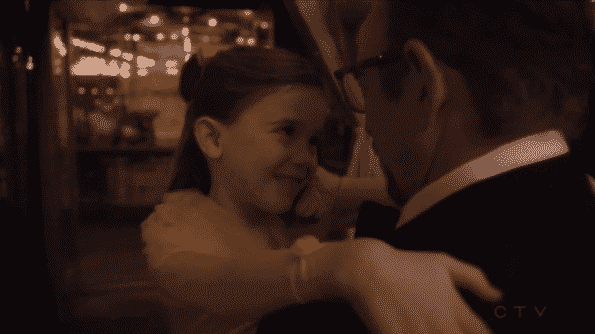 Dr. Glassman dancing with his daughter Maddy.