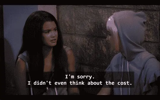 Alexa noting she didn't realize the costs of the wigs.