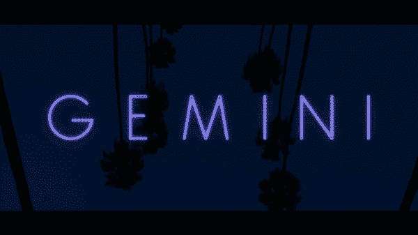 Title card for the movie Gemini.
