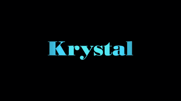 Title Card for the movie Krystal.