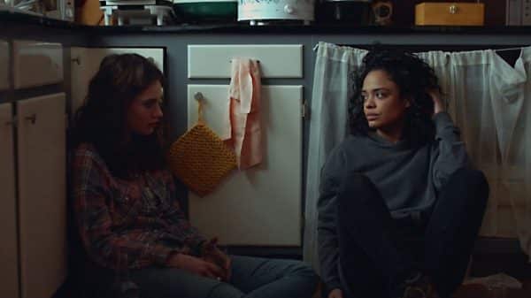 Tessa Thompson and Lily James in the film Little Woods.