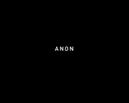 Title card for Netflix movie Anon.