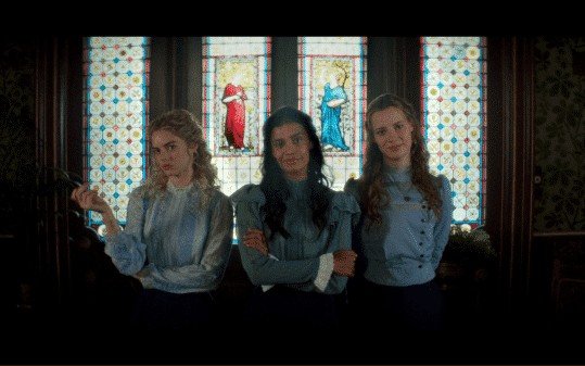The main ladies featured on Picnic at Hanging Rock.
