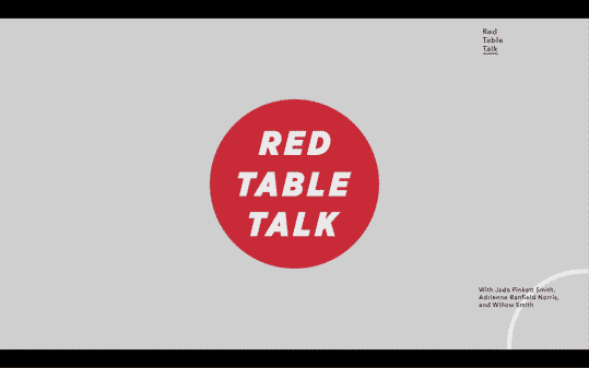 Title card for the Facebook series, Red Table Talk.
