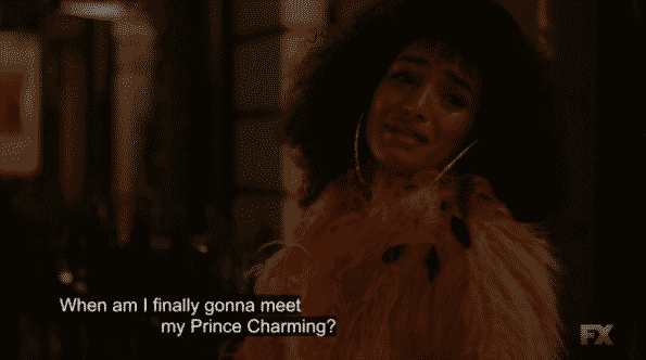 Angel asking when she will find a prince charming?