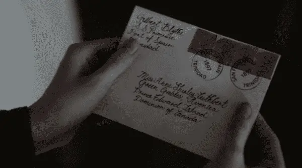 The envelope of Gilbert's letter to Anne.