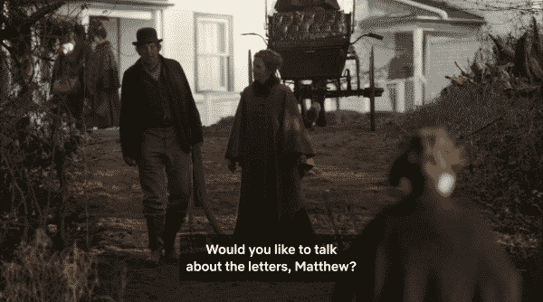 Jeannie asking if Matthew would like to talk about the letters she sent and Anne replied to.