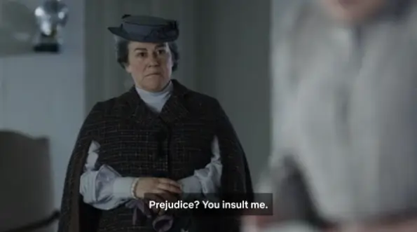 Rachel's reaction to Marilla calling her out.