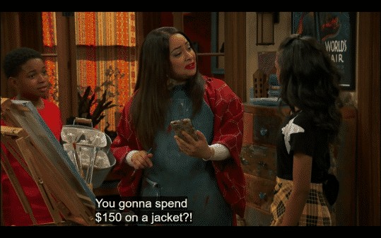 Raven astonished Nia would talk about spending $150 on a jacket.