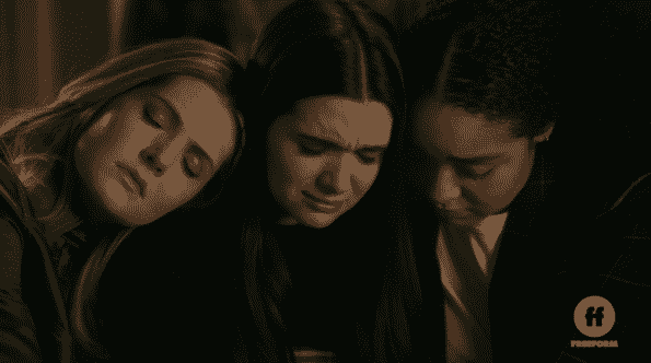 Sutton and Kat consoling Jane.