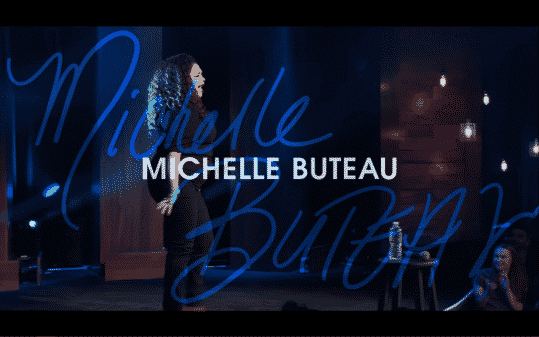 Michelle Buteau's title card for The Comedy Lineup - Part 1