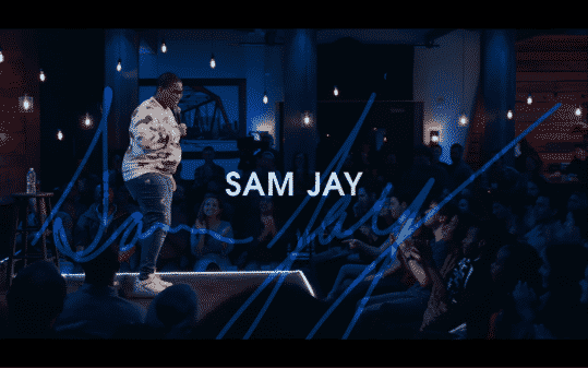 Sam Jay's title card for The Comedy Lineup - Part 1