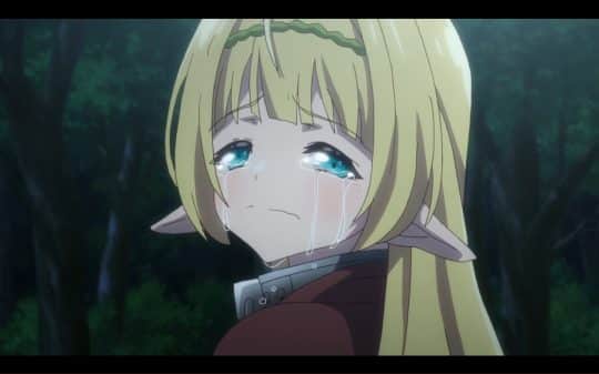 Shera crying over her murdered brother.