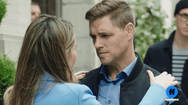 Richard (Sam Page) looking deep into Sutton's eyes - The Bold Type