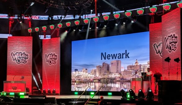 Title card for Wild n' Out when it stopped in Newark.