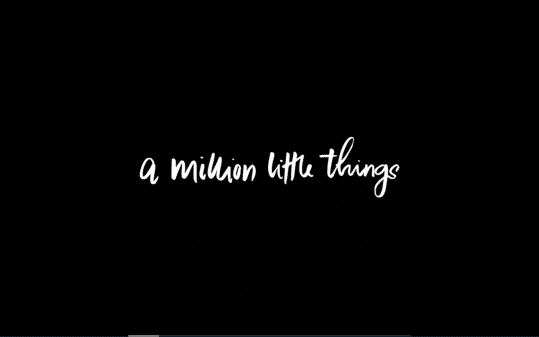 Title card for A Million Little Things.