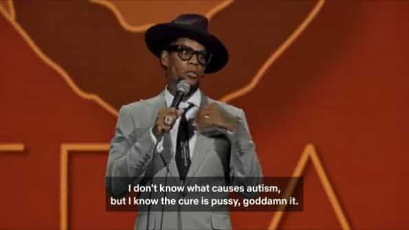Hughley joking that his son having sex makes it so he is a high functioning person with autism.