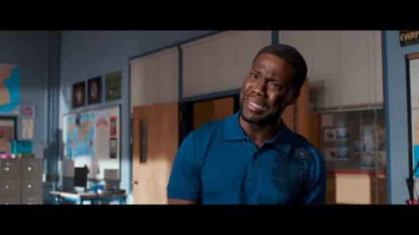 Kevin Hart as Teddy in Night School after he hears his diagnosis..