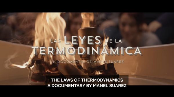 The Laws of Thermodynamics's title card featuring a burning boat.