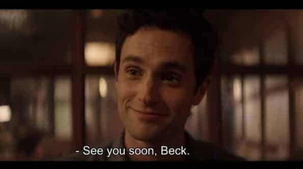 Joe saying goodbye to Beck, for now.