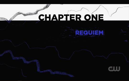 Title card for Black Lightning: The Book of Blood - Chapter 1 "Requiem"