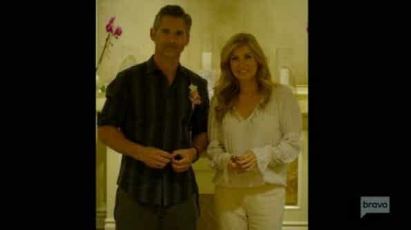 John (Erica Bana) and Debra (Connie Britton) after they got married.