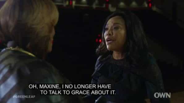 Mae trying to avoid talking to Grace about Lionel after he dies.