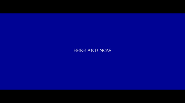 Title card for Here and Now.