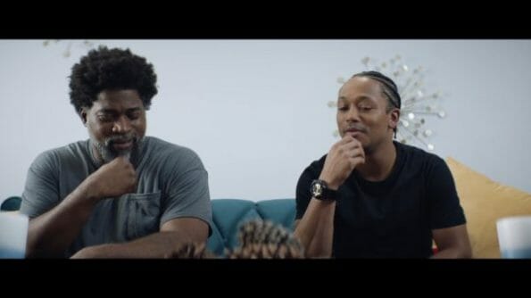 Aaron (David Banner) and Jalen (Romeo Miller) realizing they have similar mannerisms.