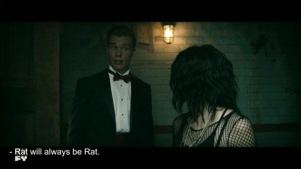 Viktor (Sean Depner) participating in the legacy hazing of rats.