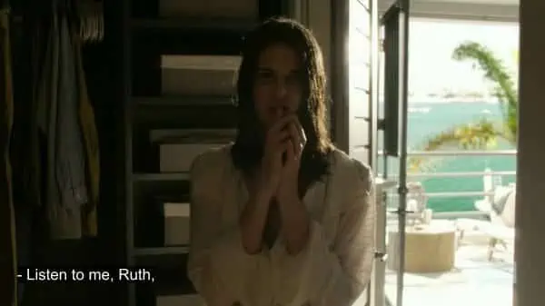 Ruth (Lindsey Kraft) scaring Debra.