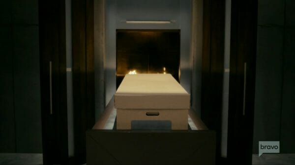 John being cremated. 