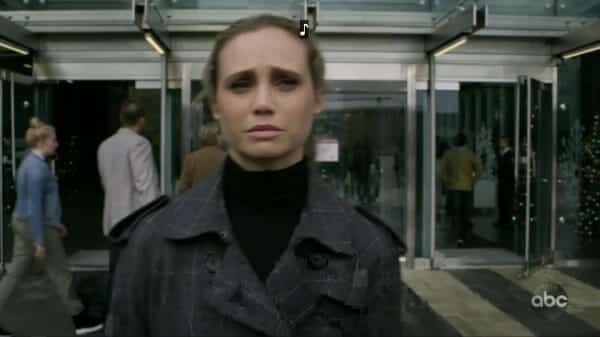 Morgan leaving the hospital after the events of the quarantine looking exhausted.