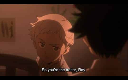 Norman accusing Ray of being the traitor.